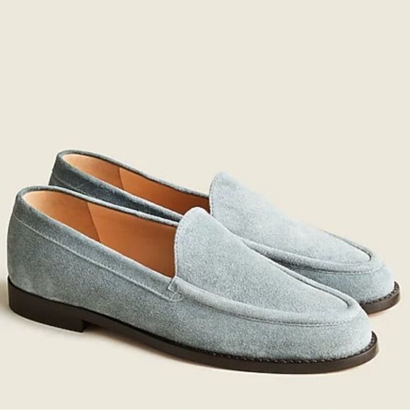 J. Crew Shoes - J Crew Winona Blue Suede Loafers | Size 8